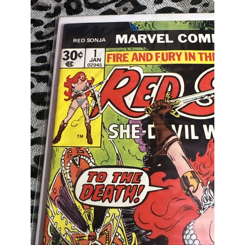 Red Sonja -Marvel Comics Newsstand Roy Thomas Frank Thorne Conan #1  JAN - 1977 - Picture 10 of 14